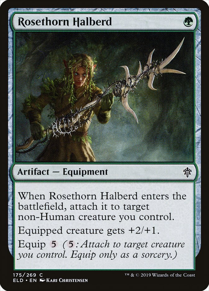 Rosethorn Halberd [Throne of Eldraine] | Tabernacle Games