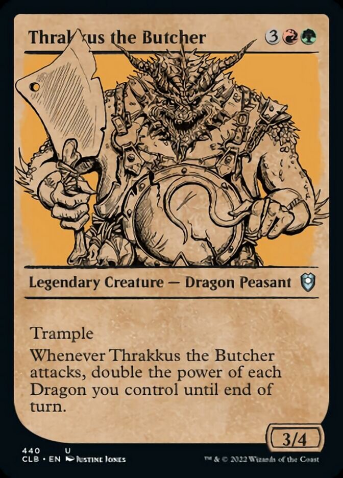 Thrakkus the Butcher (Showcase) [Commander Legends: Battle for Baldur's Gate] | Tabernacle Games