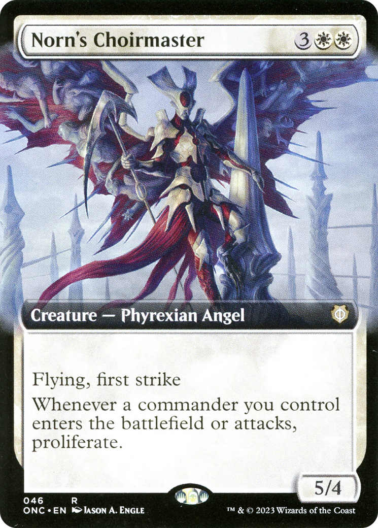 Norn's Choirmaster (Extended Art) [Phyrexia: All Will Be One Commander] | Tabernacle Games