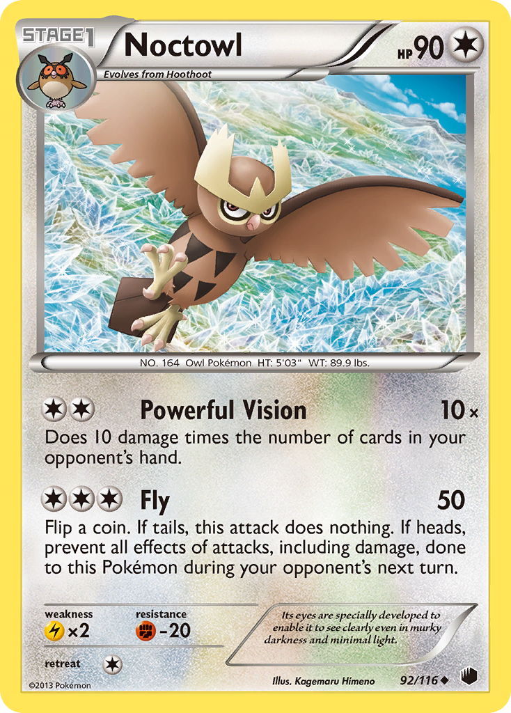 Noctowl (92/116) [Black & White: Plasma Freeze] | Tabernacle Games