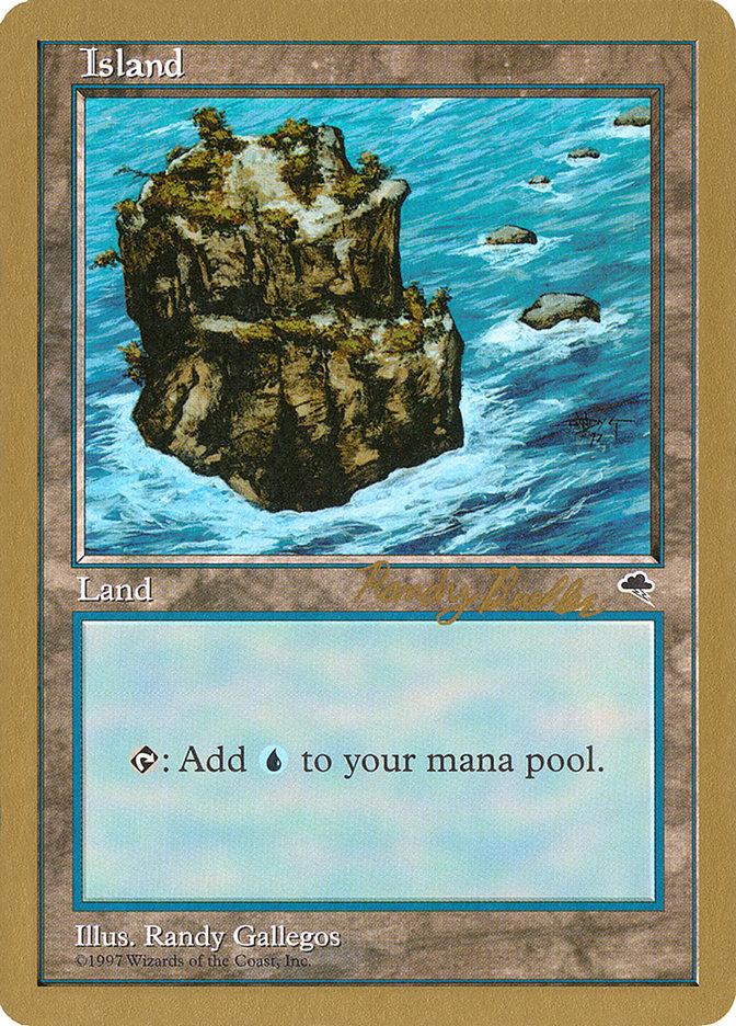 Island (rb335) (Randy Buehler) [World Championship Decks 1998] | Tabernacle Games