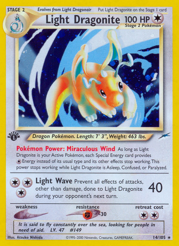 Light Dragonite (14/105) [Neo Destiny 1st Edition] | Tabernacle Games