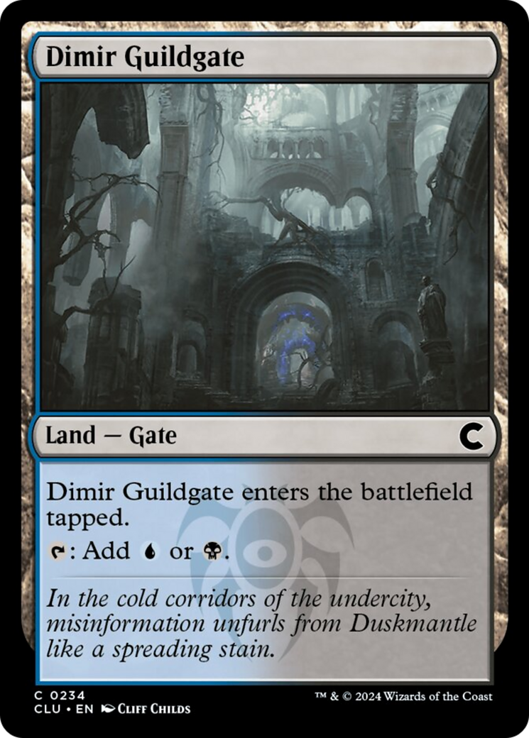 Dimir Guildgate [Ravnica: Clue Edition] | Tabernacle Games