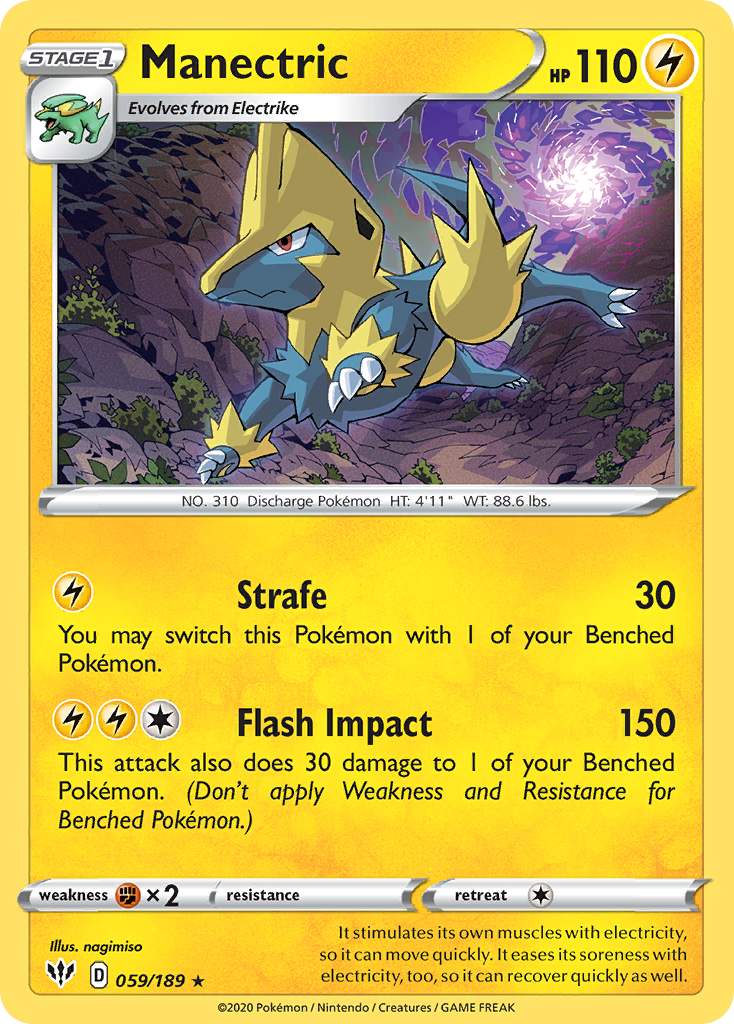 Manectric (059/189) [Sword & Shield: Darkness Ablaze] | Tabernacle Games