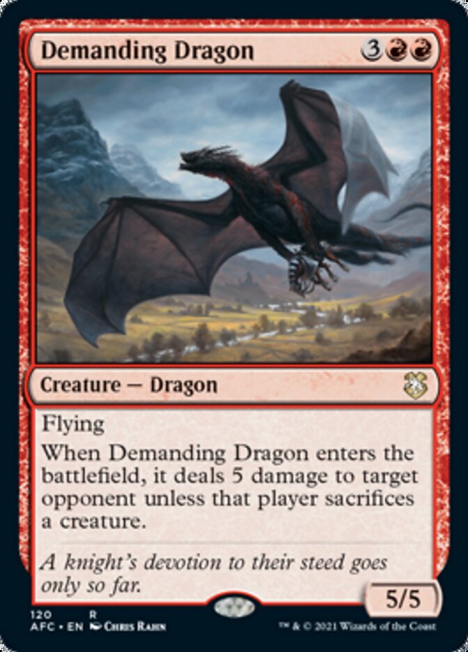 Demanding Dragon [Dungeons & Dragons: Adventures in the Forgotten Realms Commander] | Tabernacle Games