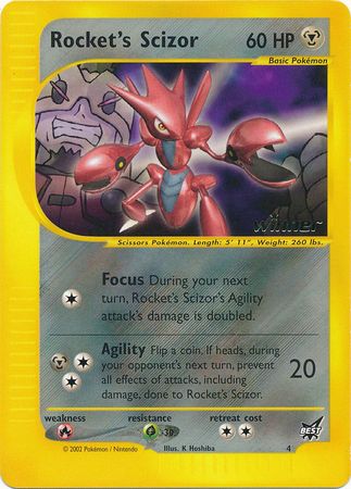 Rocket's Scizor (4) (Winner) [Best of Promos] | Tabernacle Games