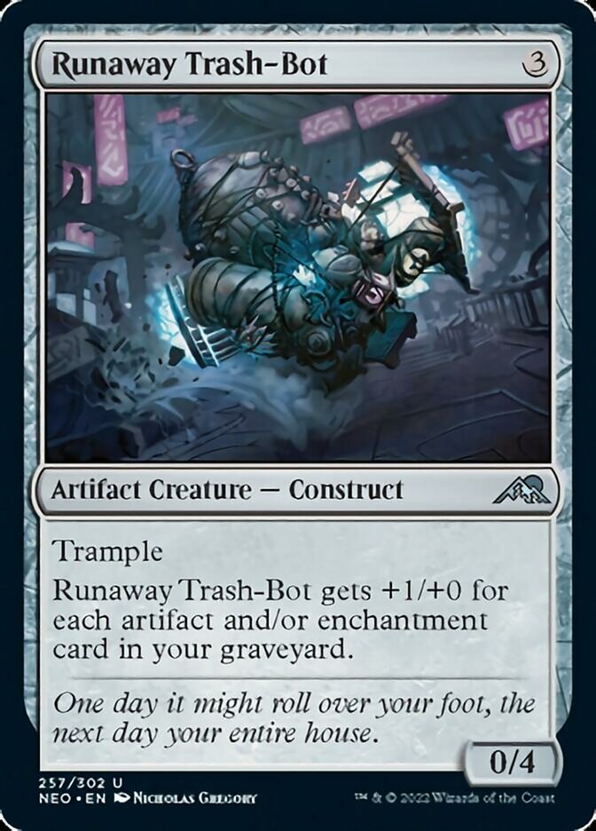 Runaway Trash-Bot [Kamigawa: Neon Dynasty] | Tabernacle Games