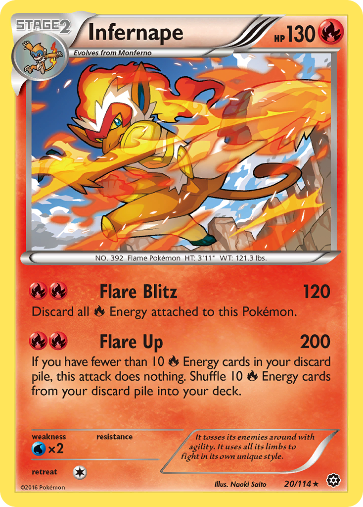 Infernape (20/114) [XY: Steam Siege] | Tabernacle Games