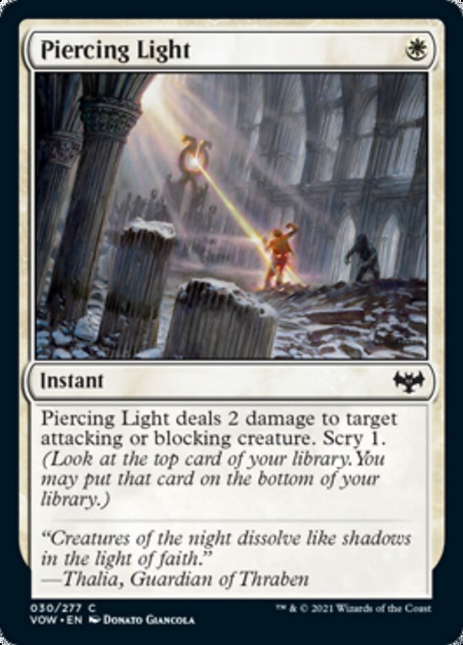 Piercing Light [Innistrad: Crimson Vow] | Tabernacle Games