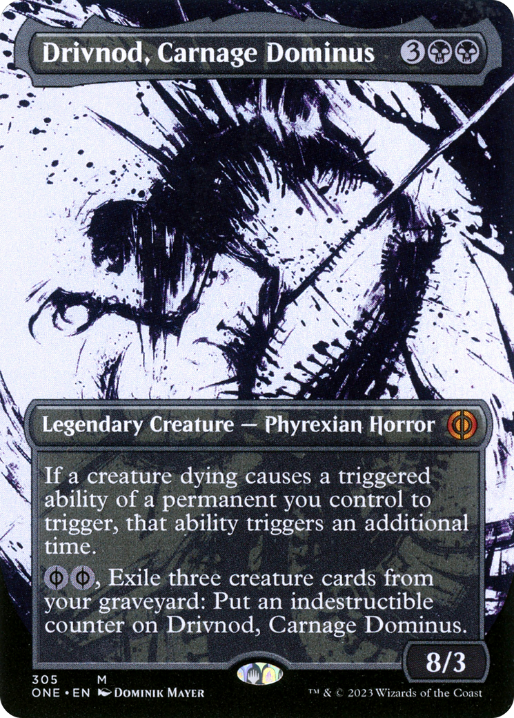 Drivnod, Carnage Dominus (Borderless Ichor) [Phyrexia: All Will Be One] | Tabernacle Games