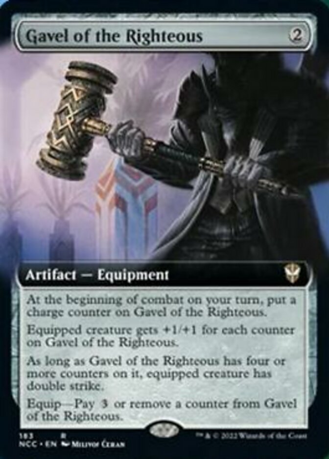 Gavel of the Righteous (Extended Art) [Streets of New Capenna Commander] | Tabernacle Games