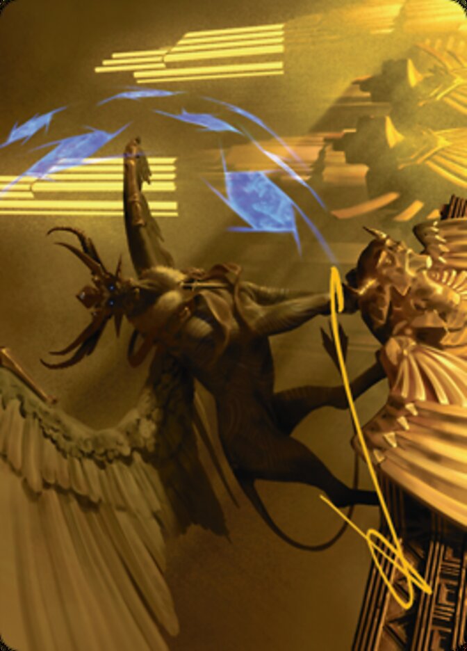 Raffine, Scheming Seer Art Card (Gold-Stamped Signature) [Streets of New Capenna Art Series] | Tabernacle Games
