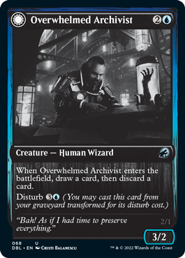 Overwhelmed Archivist // Archive Haunt [Innistrad: Double Feature] | Tabernacle Games