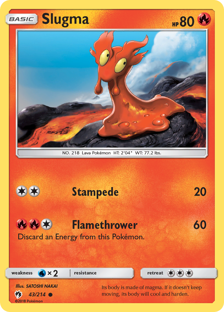 Slugma (43/214) [Sun & Moon: Lost Thunder] | Tabernacle Games