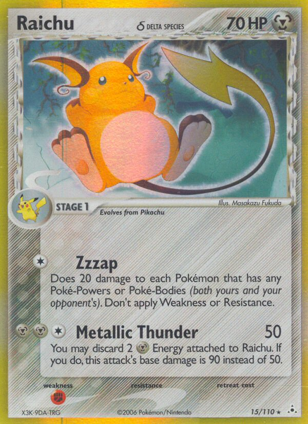 Raichu (15/110) (Delta Species) [EX: Holon Phantoms] | Tabernacle Games