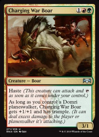 Charging War Boar [Ravnica Allegiance] | Tabernacle Games