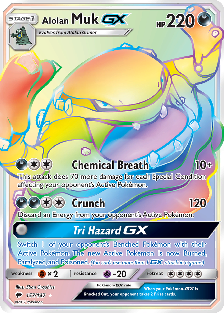 Alolan Muk GX (157/147) [Sun & Moon: Burning Shadows] | Tabernacle Games