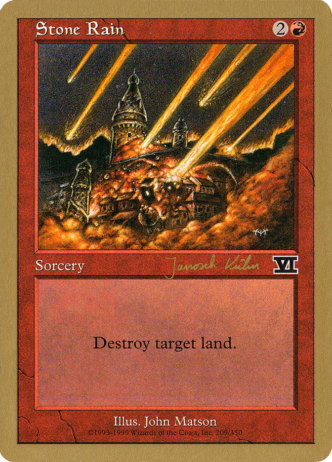 Stone Rain (Janosch Kuhn) [World Championship Decks 2000] | Tabernacle Games