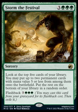 Storm the Festival (Promo Pack) [Innistrad: Midnight Hunt Promos] | Tabernacle Games