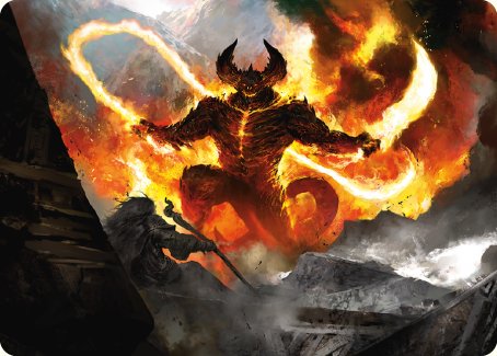 The Balrog, Flame of Udun Art Card [The Lord of the Rings: Tales of Middle-earth Art Series] | Tabernacle Games