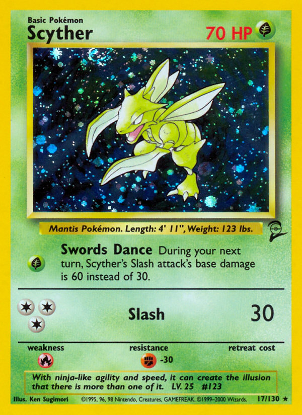 Scyther (17/130) [Base Set 2] | Tabernacle Games