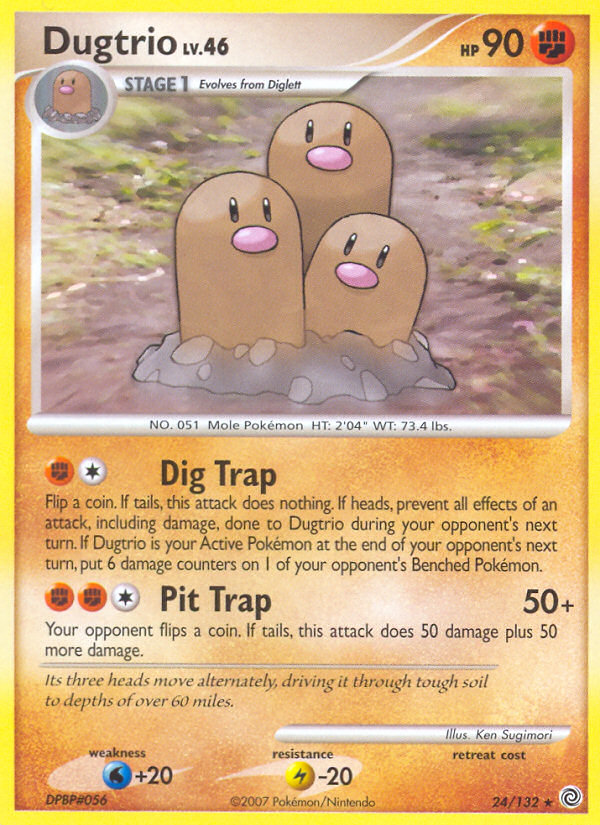 Dugtrio (24/132) [Diamond & Pearl: Secret Wonders] | Tabernacle Games