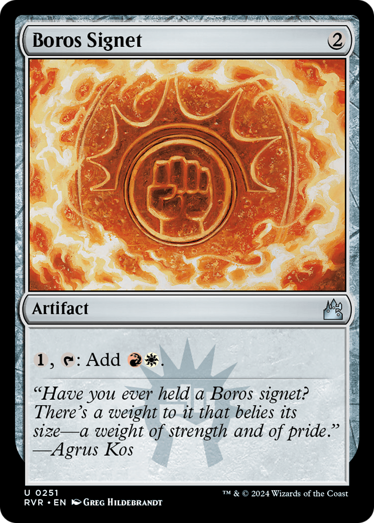 Boros Signet [Ravnica Remastered] | Tabernacle Games