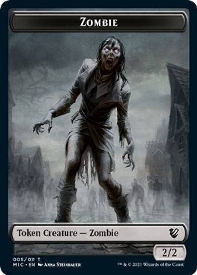 Zombie (005 MIC) // Zombie (005 MID) [Innistrad: Midnight Hunt Commander] | Tabernacle Games