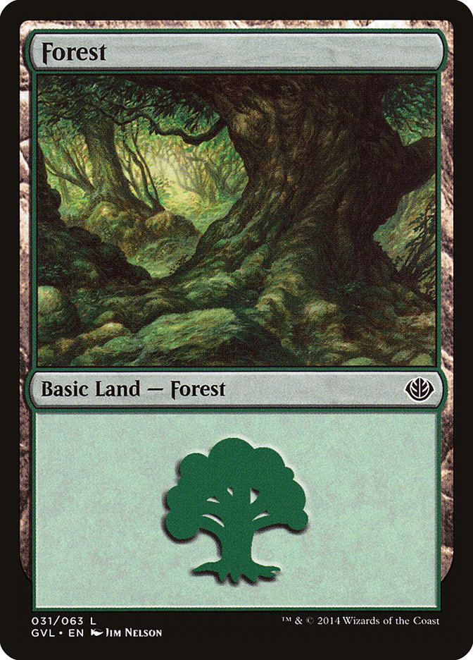 Forest (31) (Garruk vs. Liliana) [Duel Decks Anthology] | Tabernacle Games