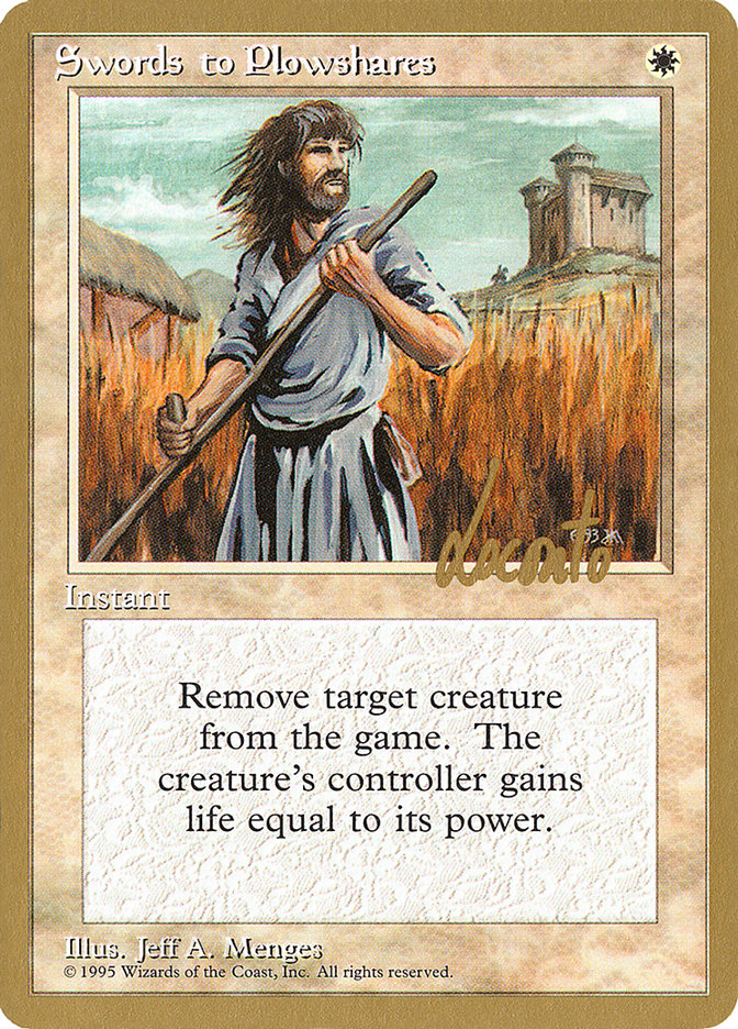 Swords to Plowshares (Michael Loconto) [Pro Tour Collector Set] | Tabernacle Games