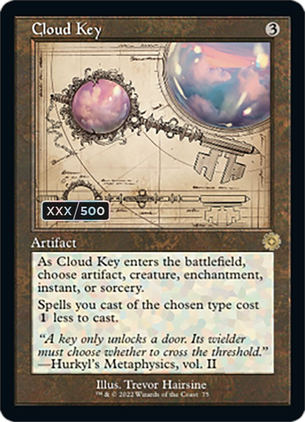 Cloud Key (Retro Schematic) (Serial Numbered) [The Brothers' War Retro Artifacts] | Tabernacle Games