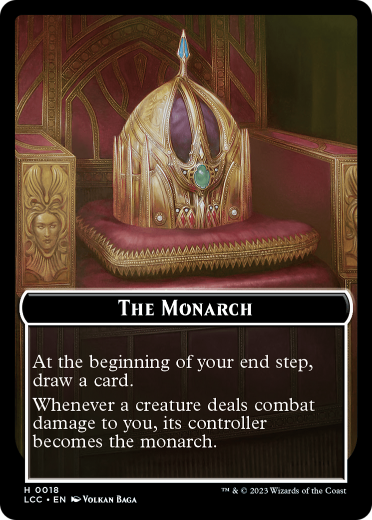 The Monarch // Pirate Double-Sided Token [The Lost Caverns of Ixalan Commander Tokens] | Tabernacle Games