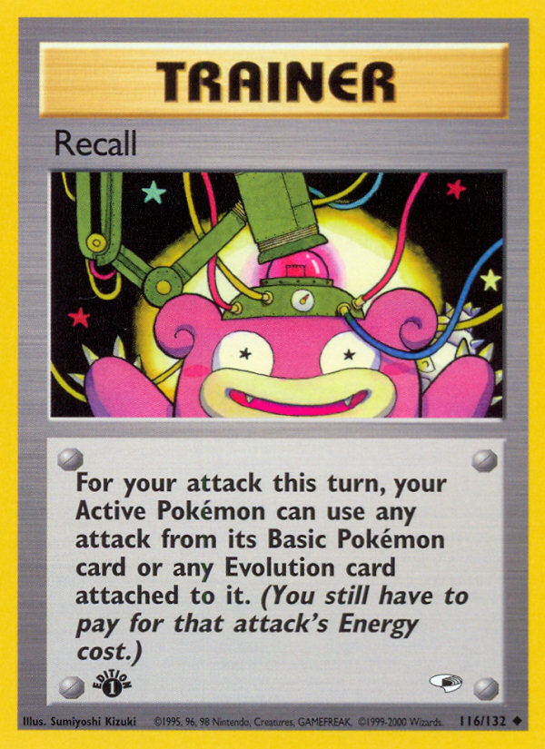 Recall (116/132) [Gym Heroes 1st Edition] | Tabernacle Games