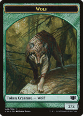 Treefolk // Wolf Double-sided Token [Commander 2014 Tokens] | Tabernacle Games