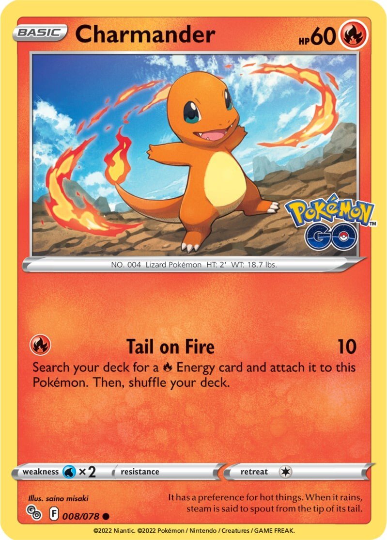 Charmander (008/078) [Pokémon GO] | Tabernacle Games