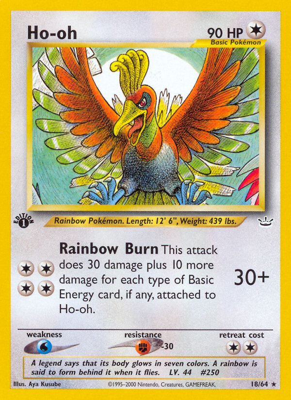 Ho-oh (18/64) [Neo Revelation 1st Edition] | Tabernacle Games