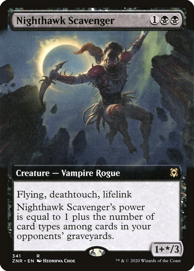 Nighthawk Scavenger (Extended Art) [Zendikar Rising] | Tabernacle Games