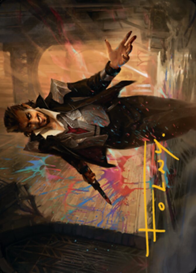 Anhelo, the Painter Art Card (Gold-Stamped Signature) [Streets of New Capenna Art Series] | Tabernacle Games