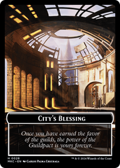 City's Blessing // Zombie Double-Sided Token [Murders at Karlov Manor Commander Tokens] | Tabernacle Games