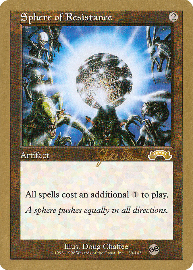 Sphere of Resistance (Jakub Slemr) (SB) [World Championship Decks 1999] | Tabernacle Games