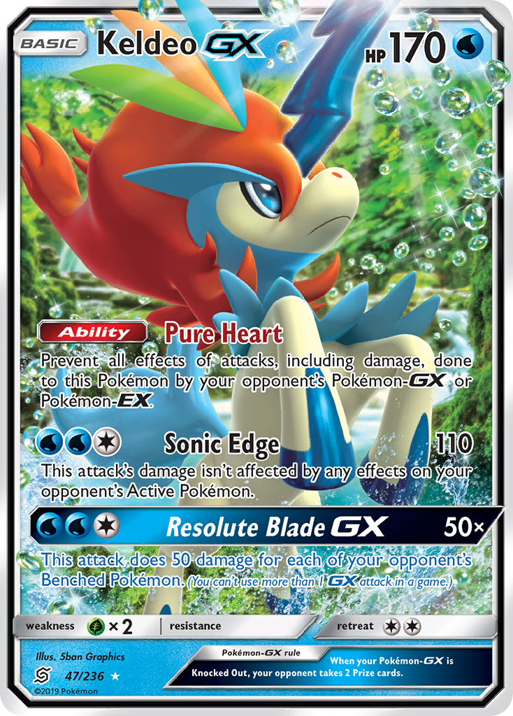 Keldeo GX (47/236) [Sun & Moon: Unified Minds] | Tabernacle Games