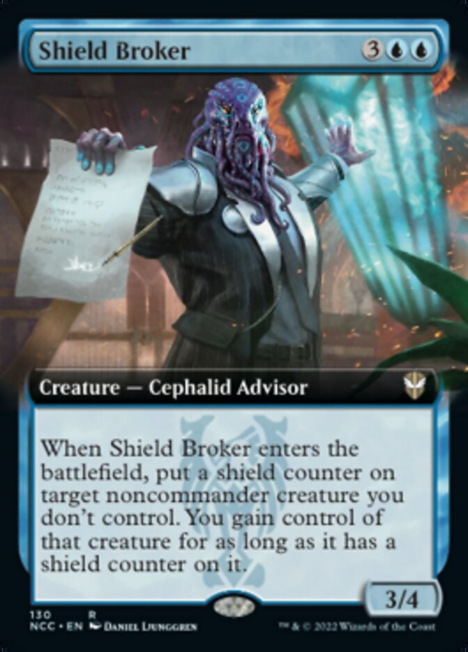 Shield Broker (Extended Art) [Streets of New Capenna Commander] | Tabernacle Games