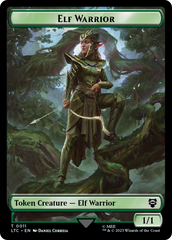 Elf Warrior // Insect Double Sided Token [The Lord of the Rings: Tales of Middle-Earth Commander Tokens] | Tabernacle Games