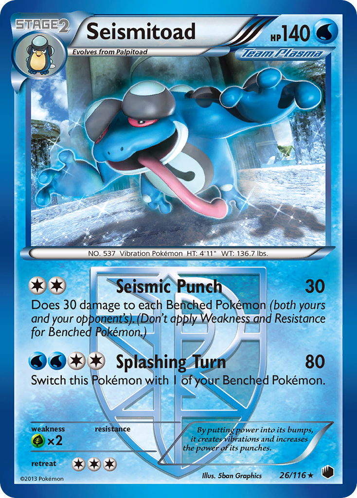 Seismitoad (26/116) [Black & White: Plasma Freeze] | Tabernacle Games