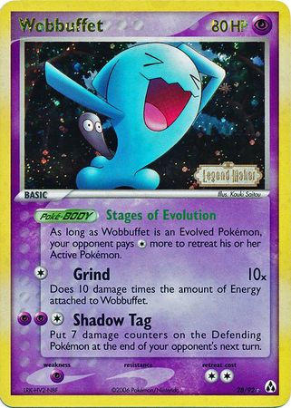 Wobbuffet (28/92) (Stamped) [EX: Legend Maker] | Tabernacle Games