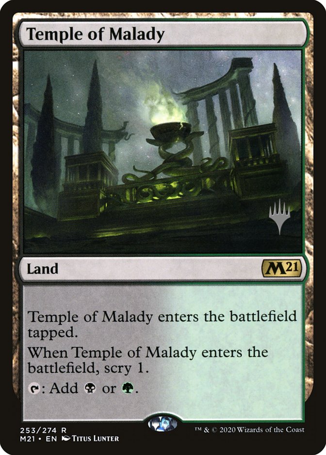 Temple of Malady (Promo Pack) [Core Set 2021 Promos] | Tabernacle Games