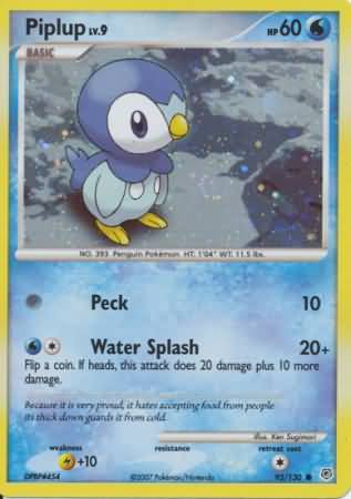 Piplup (93/130) (Cosmos Holo) [Diamond & Pearl: Base Set] | Tabernacle Games