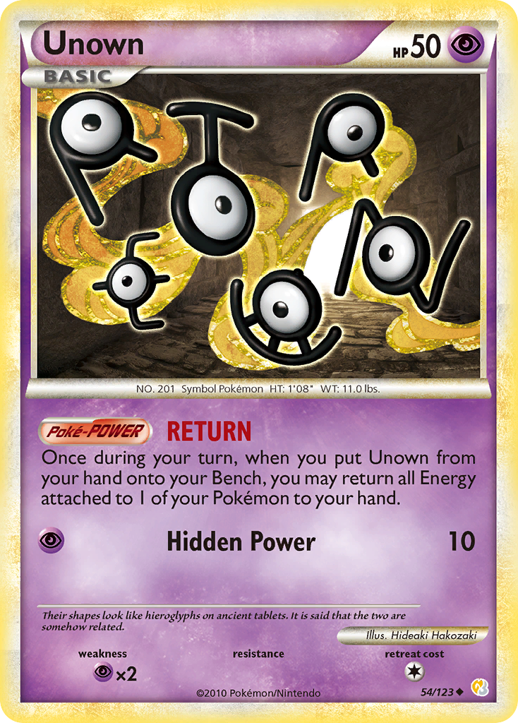 Unown (54/123) [HeartGold & SoulSilver: Base Set] | Tabernacle Games