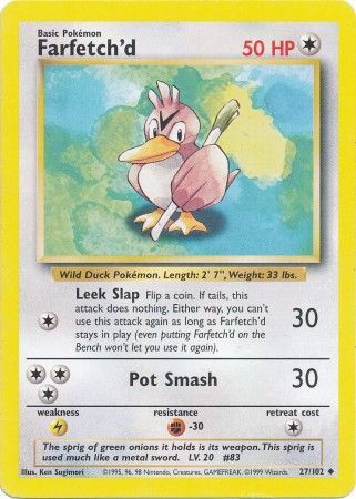 Farfetch'd (27/102) [Base Set Unlimited] | Tabernacle Games