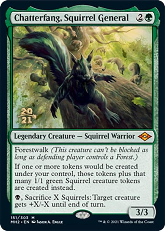 Chatterfang, Squirrel General [Modern Horizons 2 Prerelease Promos] | Tabernacle Games